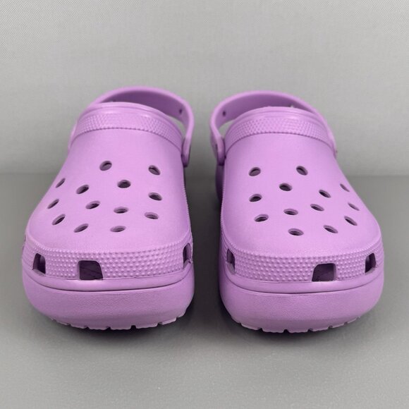 Crocs Classic Platform Clogs Shoes Iconic Comfort Slip On Women 11 Purple 206750 - Picture 2 of 10